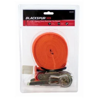 2 x 30' Ratchet Tie Down - Heavy Duty 1500lb