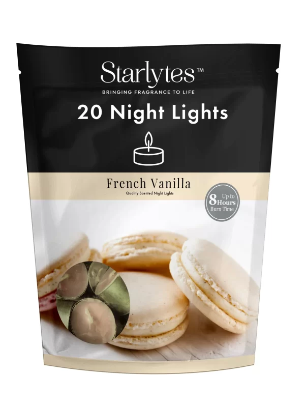 24 x Starlytes 20pk Night Lights - French Vanilla Gusset Bag