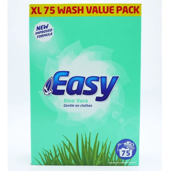 2 x Easy Laundry Powder Aloe Vera 75 Wash 5.1kg