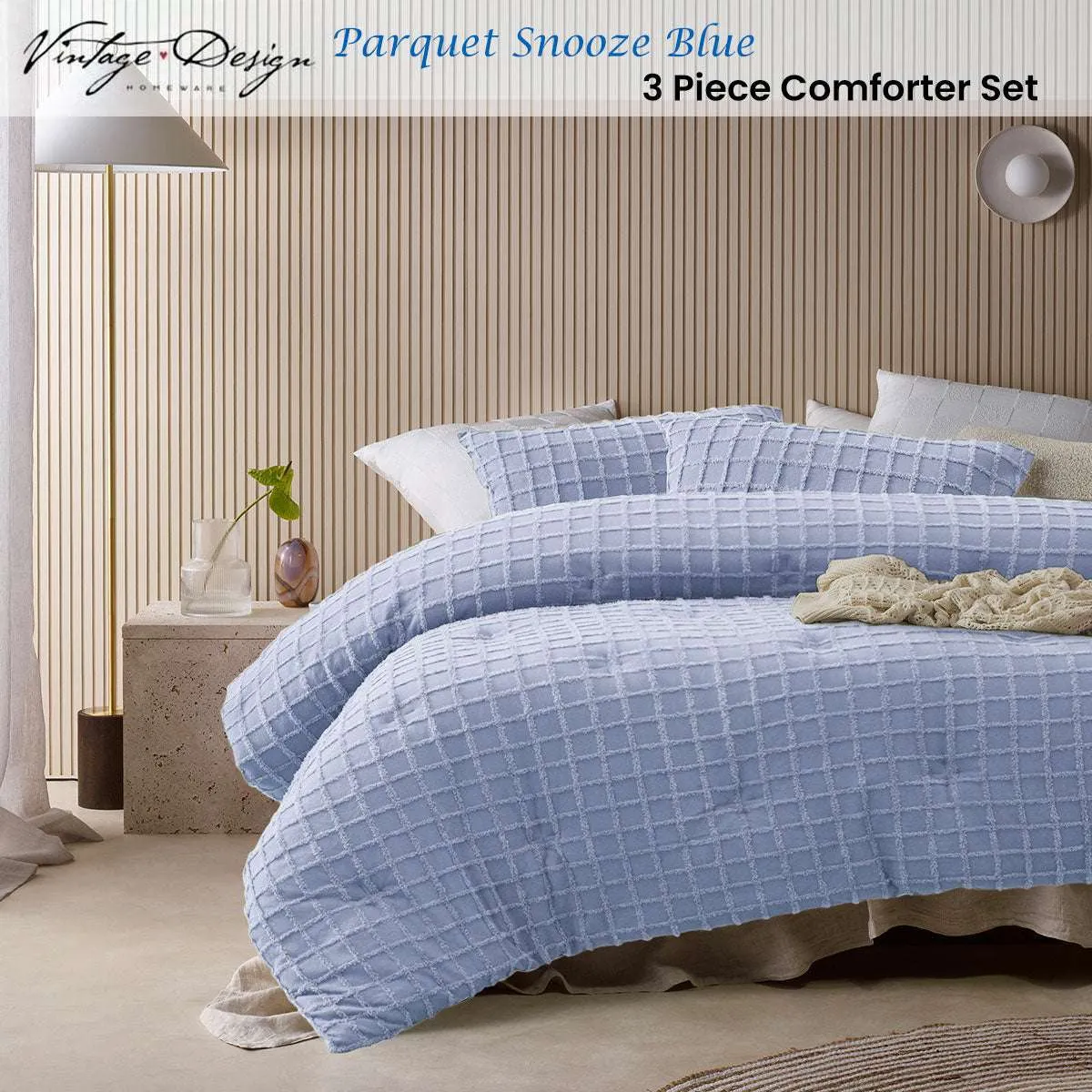 1cVintage-Design-Homewares-3-Pcs-Parquet-Snooze-Blue-Comforter-Set-Queen_1