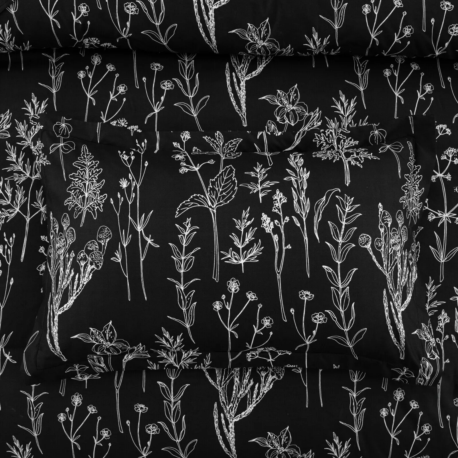 2iFloral-Leaves-Comforter-Set-Queen-Size-Microfiber-Quilted-Bedding-with-Pillowcase_1