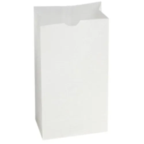 4# Paper Double Wax Auto Bottom Style Bag, White, 4 Lb000 1000/Case
