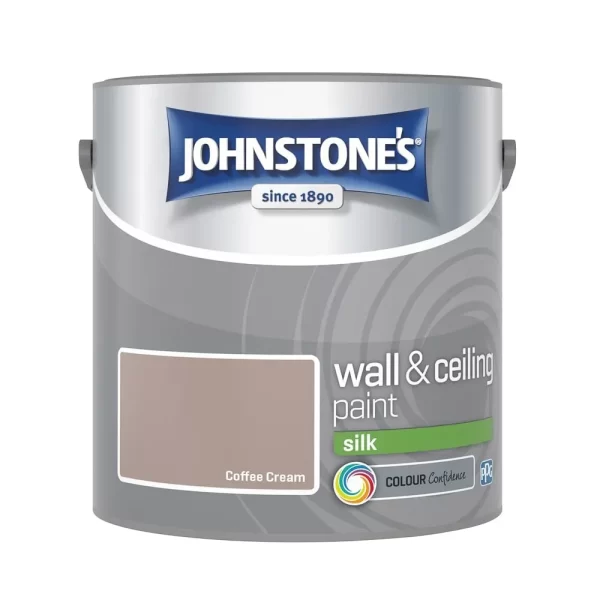 Johnstones Vinyl Emulsion Coffee Cream Silk Paint 2.5L