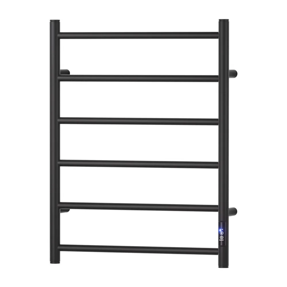 3vDevanti-Heated-Towel-Rail-6-Round-Bars-with-Timer-Electric-Heater-Warmer-Rack