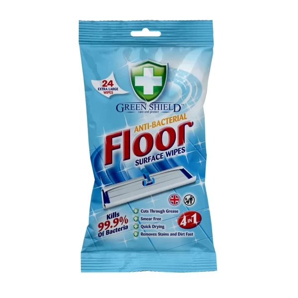 Greenshield Antibacterial Floor Wipes  x 12 Pack