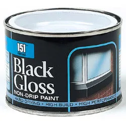 151 Coatings Gloss Non-Drip Paint Black / 180ml