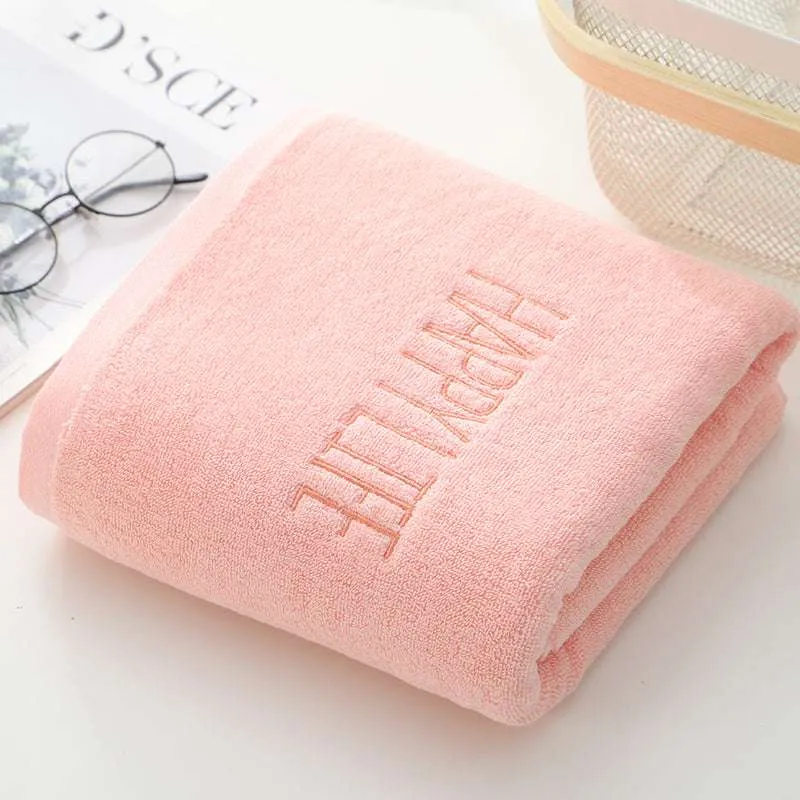5cPink-Soft-Cotton-Bath-Towel-70x140cm-Quick-Dry-Super-Absorbent