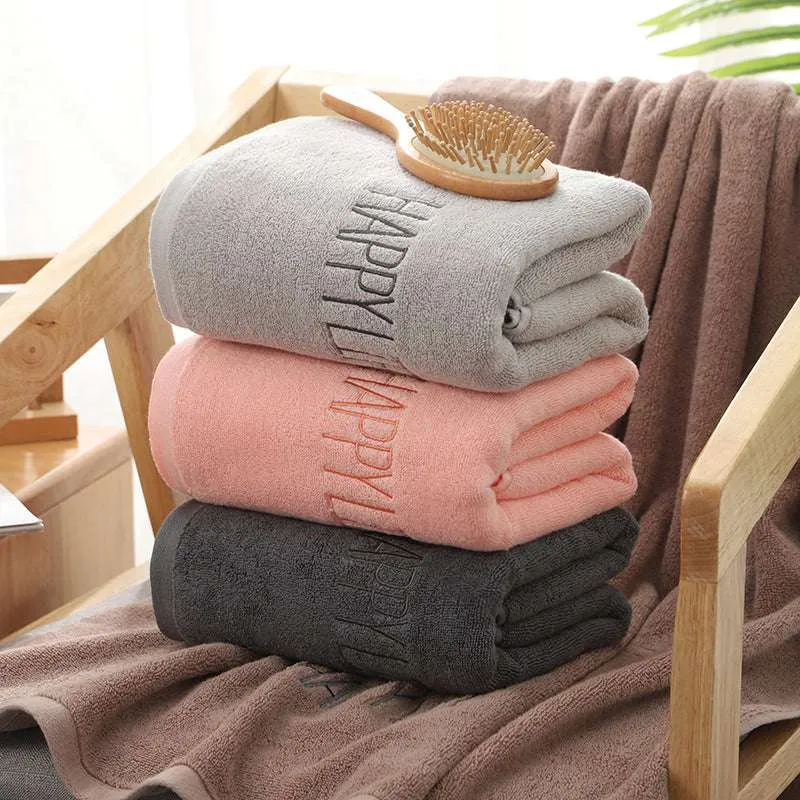 5cPink-Soft-Cotton-Bath-Towel-70x140cm-Quick-Dry-Super-Absorbent_1