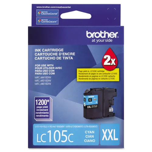 Brother Lc105c Innobella Super High-yield Ink 1200 Page-yield Cyan