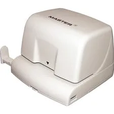 12-sheet Ep210 Electric/battery-operated Two-hole Punch, 1/4" Holes, Beige