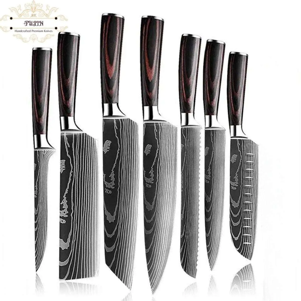 6qFujin-Chef-s-Knife-Set-7-Pcs-Pakkawood-Handle