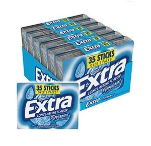Extra 35 Stick Peppermint-35 Piece-6/Box-8/Case