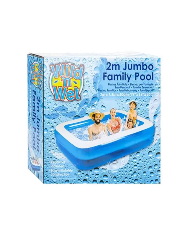 Extra Large Rectangular Pool – 196x145x46cm