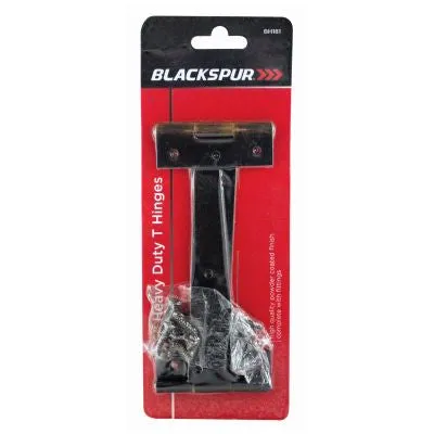 Blackspur Pair Of 6" Heavy Duty T Hinges With Fittings