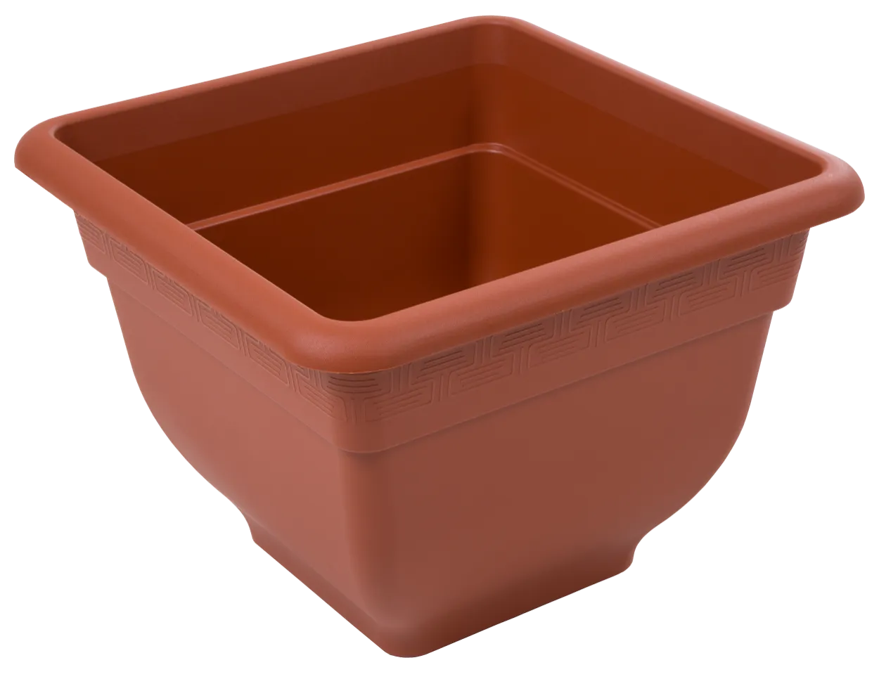 7lH225-Bell-Pot-37cm-Square-Planter-Terracotta