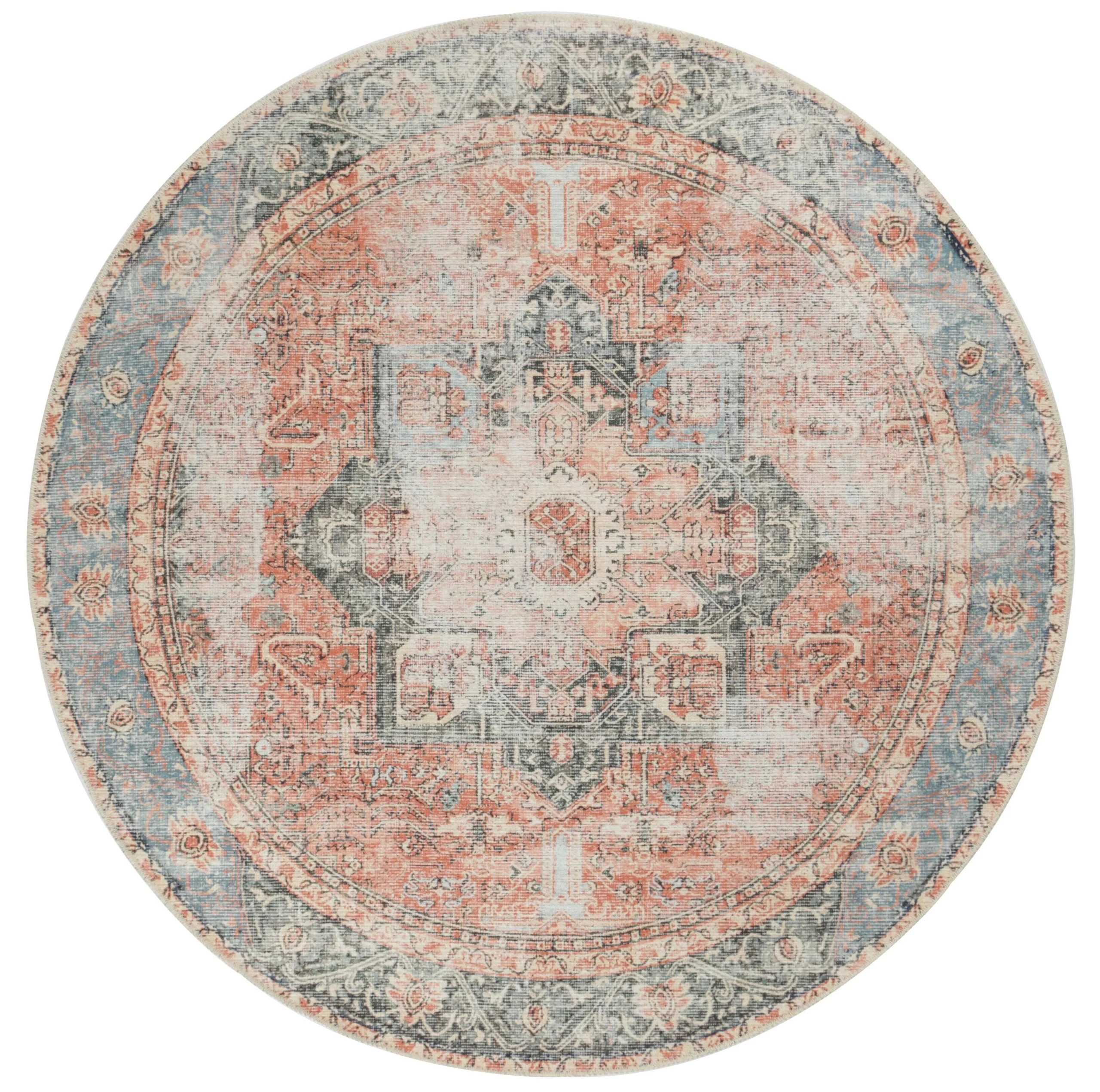 7tvintage-crown-cezanne-terracotta-sky-distressed-vintage-round-rug-180X180