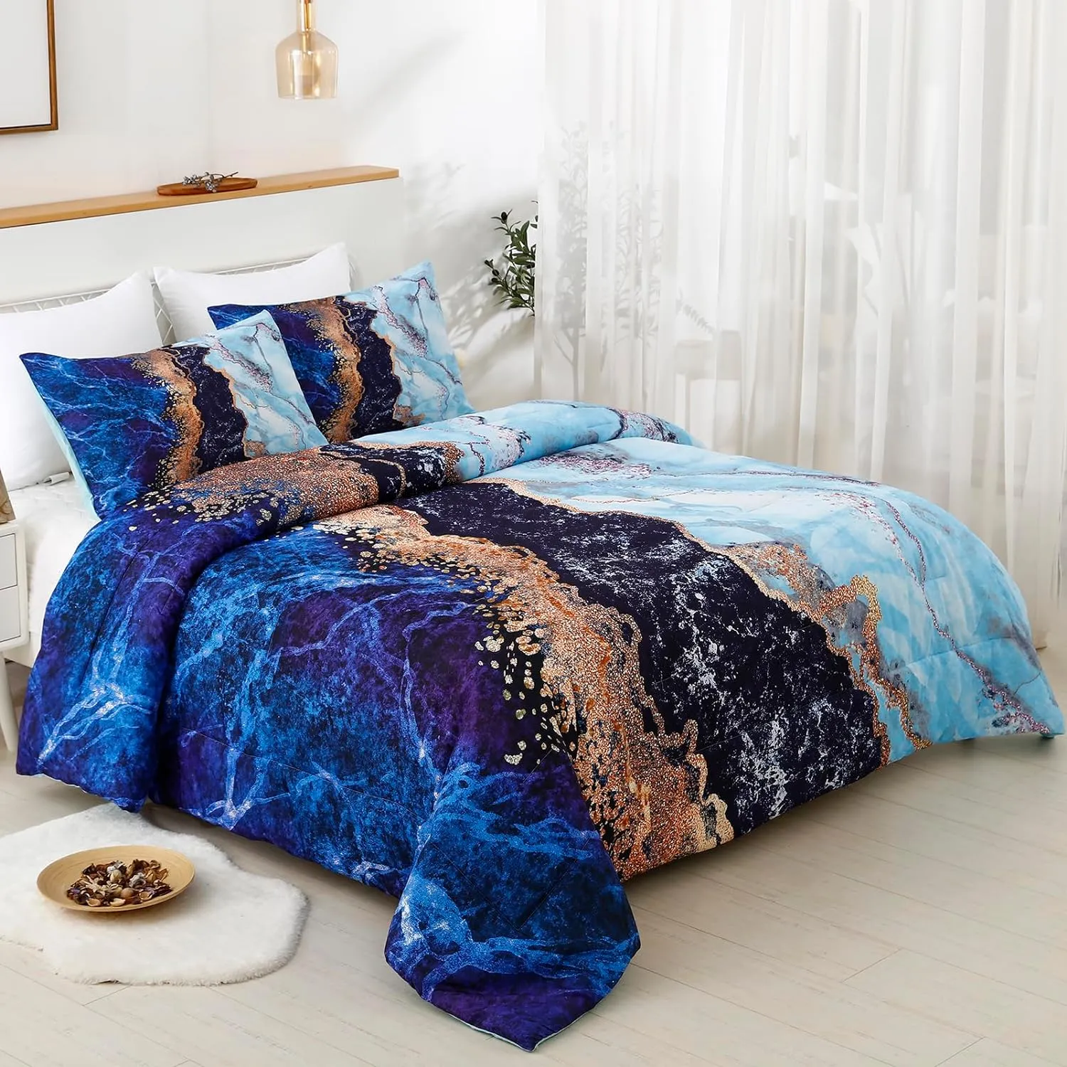8dBlue-Marble-Comforter-Set-King-Size-Retro-Watercolor-3-Piece-Bedding-Collection_1