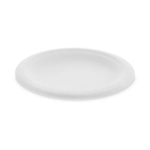 Earthchoice Compostable Fiber-blend Bagasse Dinnerware, Plate, 6" Dia, Natural, 1,000/carton