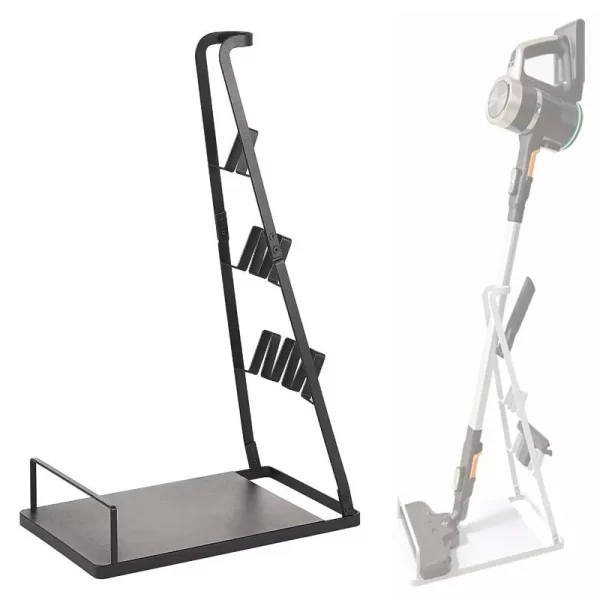 Universal Non-punch Vacuum Cleaner Floor Storage Bracket for Dyson - Black