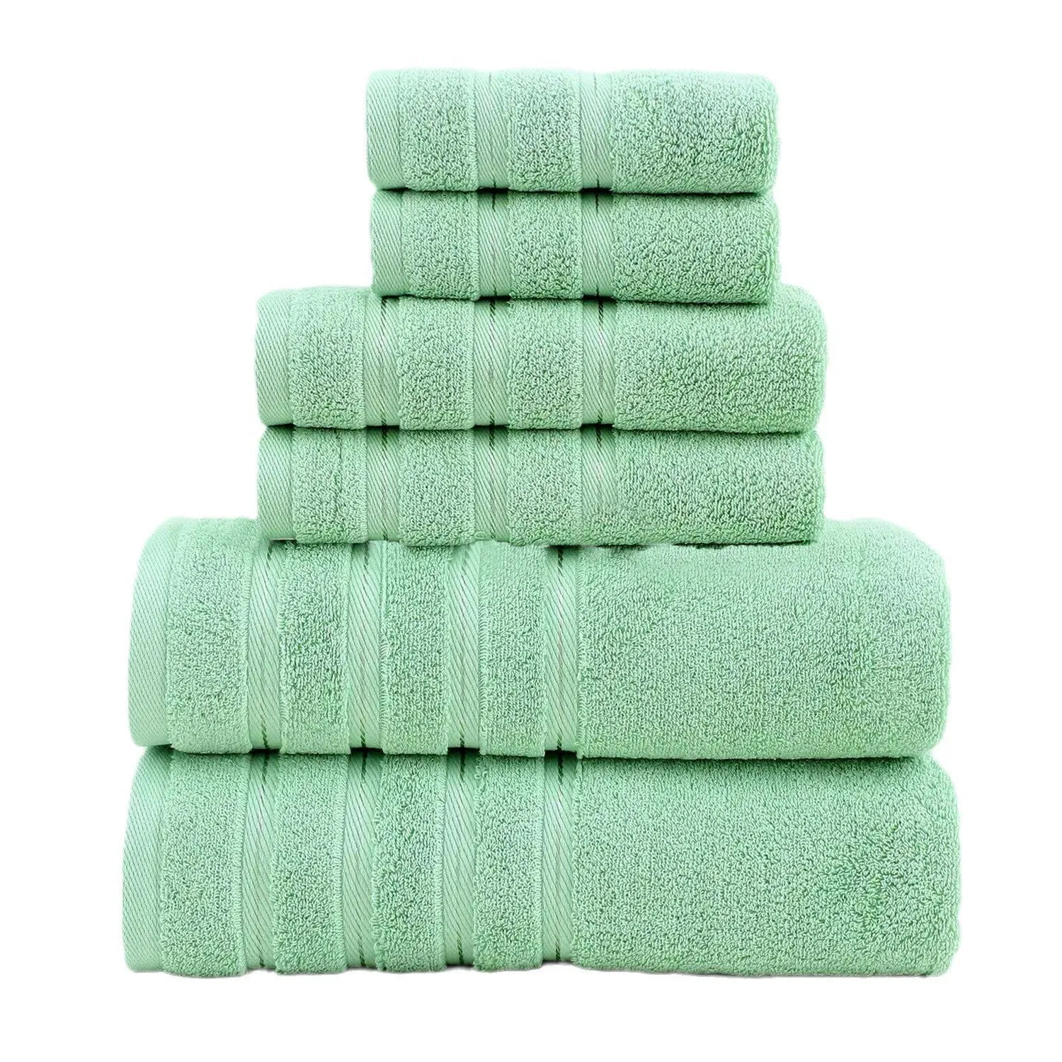 8jGreen-Luxury-Cotton-Towel-Set-6-Piece-Ultra-Soft-Bath-Hand-and-Washcloth-Set