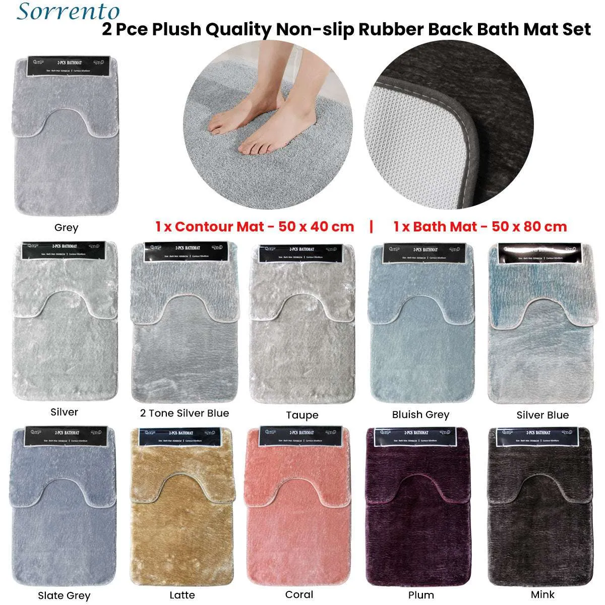8p2-Pce-Sorrento-Plush-Quality-Non-slip-Rubber-Back-Bath-Mat-Set-Taupe_1