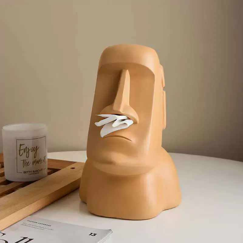 8qOrange-Creative-Moai-Tissue-Holder-Fun-and-Unique-Decorative-Dispenser