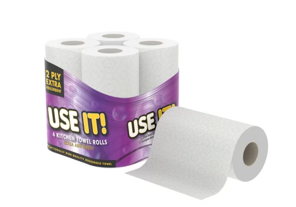 24 Rolls Use It Kitchen Towel 2Ply (4 x 6)