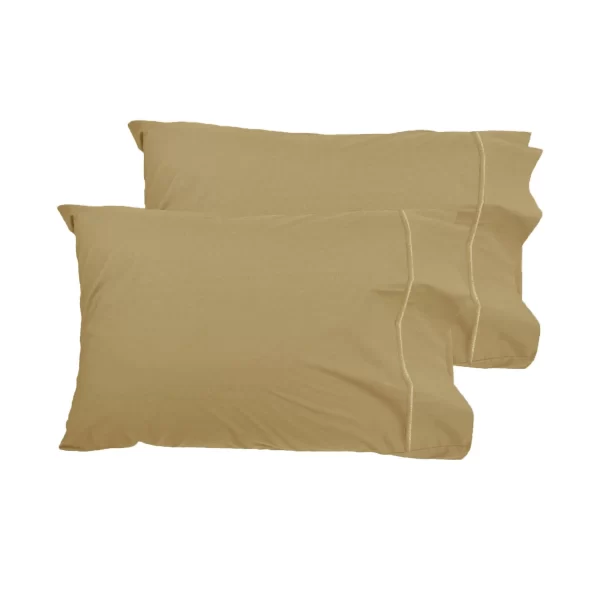 Grand Aterlier Pair of Queen Sized Pillowcases - Royal Gold