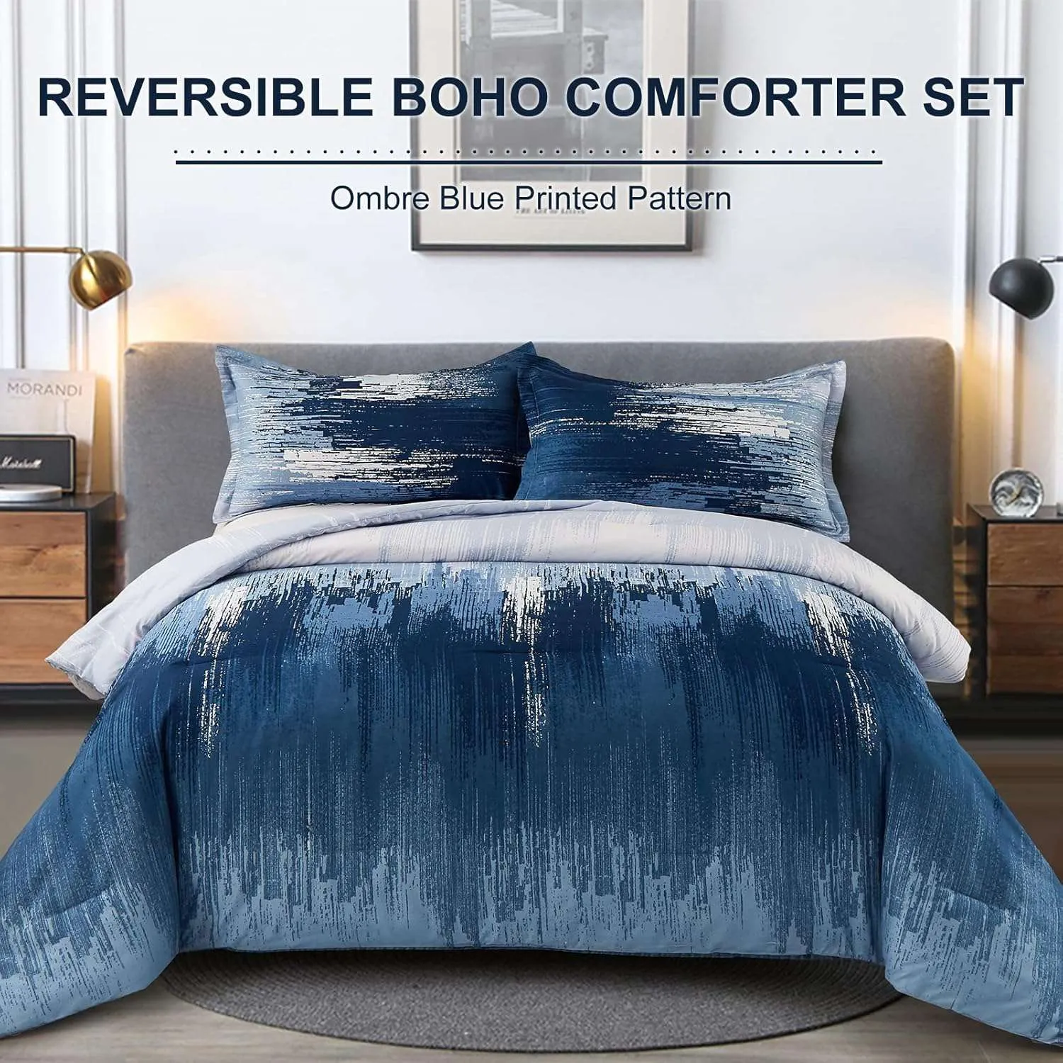 9lOmbre-Blue-Comforter-Set-King-Size-Gradient-Blue-Grey-3-Piece-Boho-Bedding