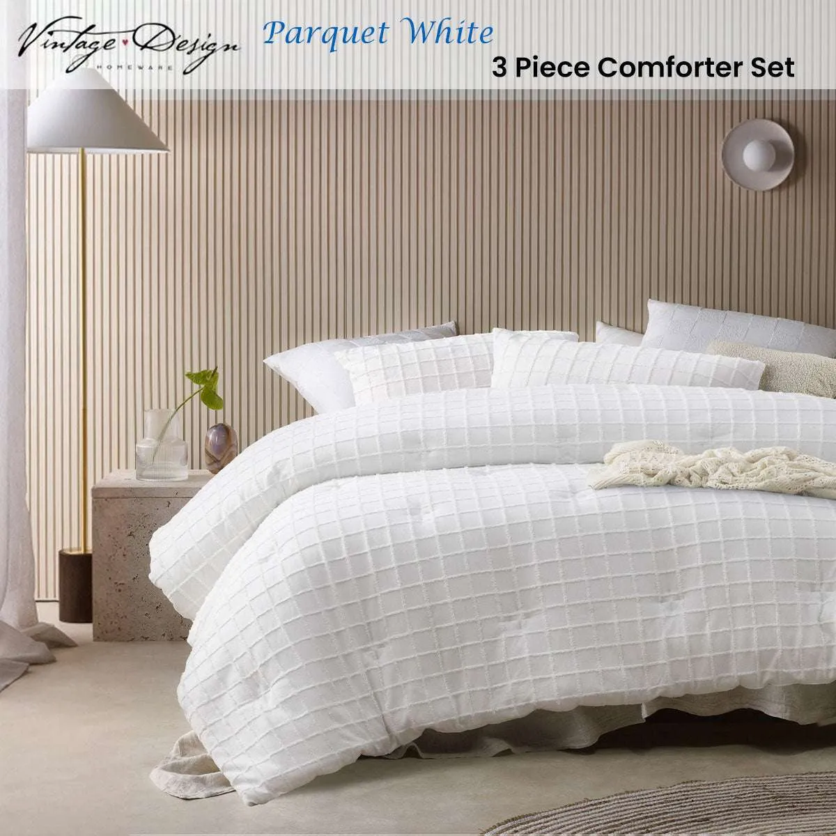 9zVintage-Design-Homewares-3-Pcs-Parquet-White-Comforter-Set-Queen_1-1