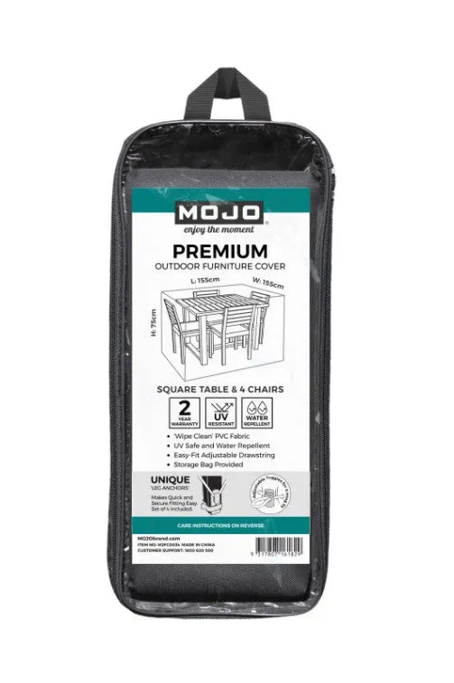 Mojo Premium Square Table And Chairs Outdoor Furniture Cover