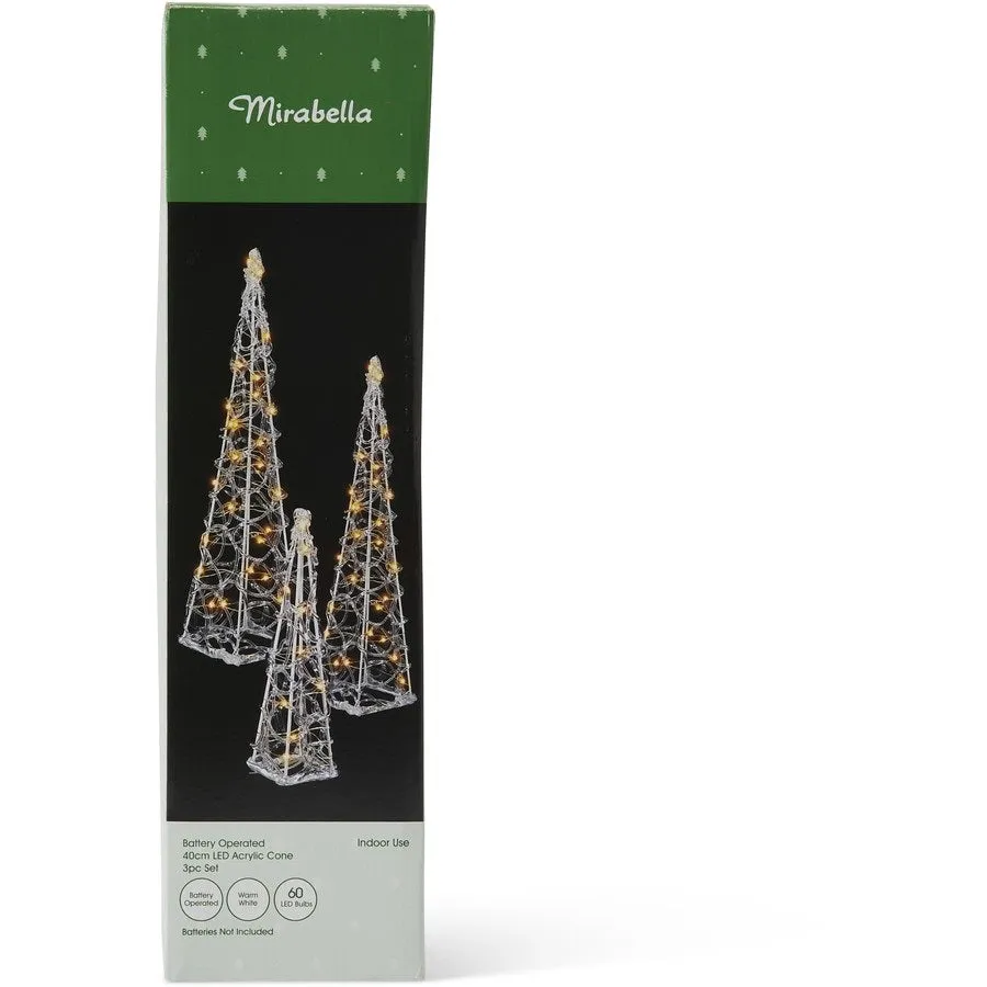 4eMirabella-Christmas-Battery-operated-40-LED-Arcrylic-Cone-3-Piece-Set