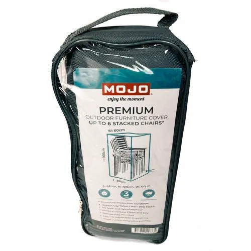 Mojo Premium Outdoor 6 Chair Stack Furniture Cover/ Easy-Fit/ UV & Weather Resistant