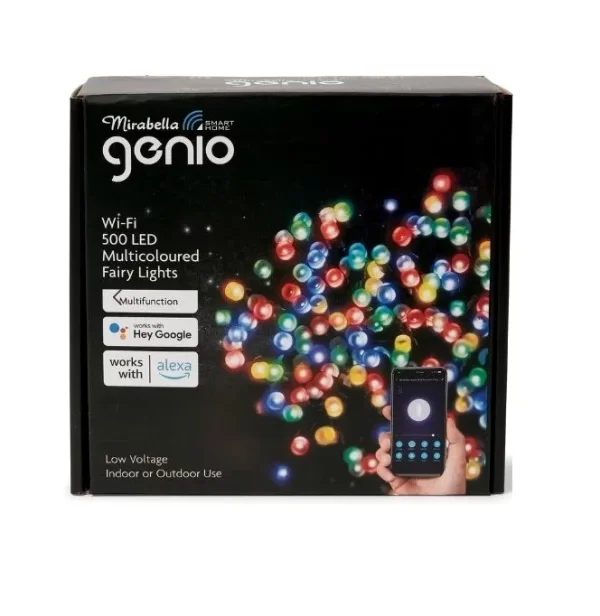 Mirabella Christmas Genio Wi-Fi 500 LED Fairy Lights - Multi Colour